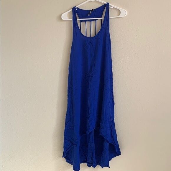 Royal blue high-low dress - Picture 1 of 9